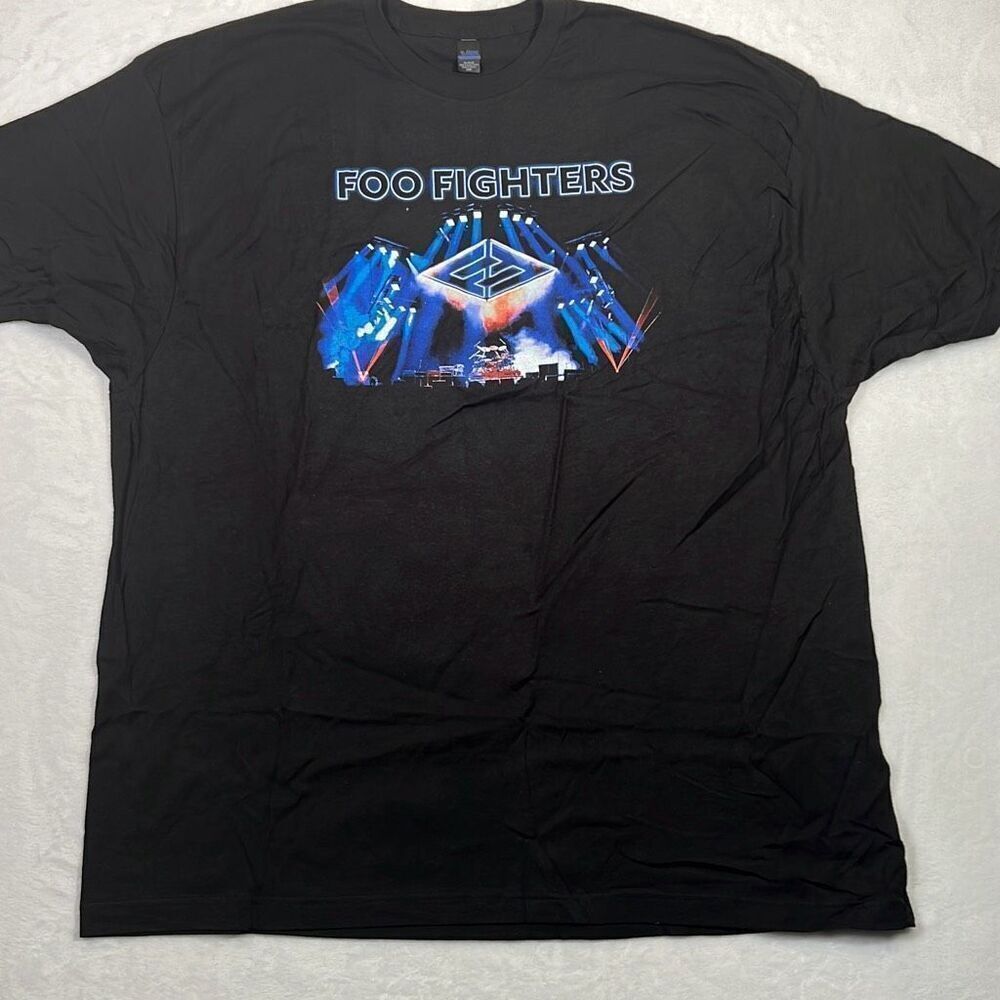 Foo Fighters Concrete and Gold 2018 World Tour Concert Black T Shirt Men‎ 3XL
